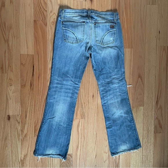 Joe’s Provocateur Light Blue Faded Wash Bootcut Distressed Jeans EUC Size 27 - Picture 4 of 12